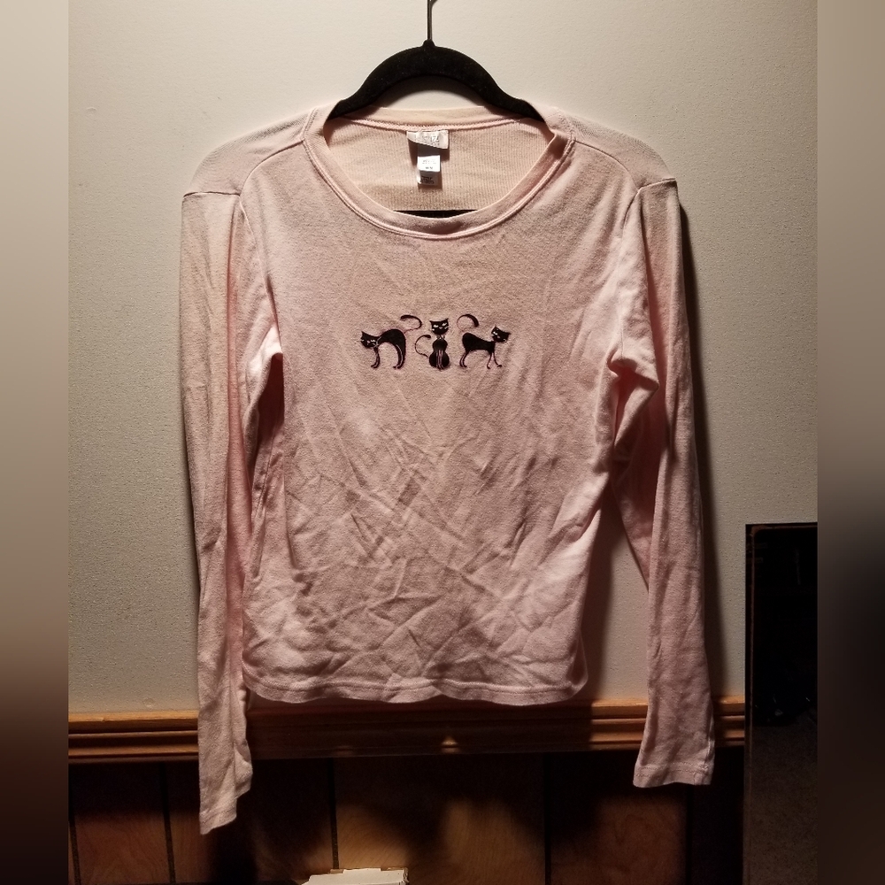 🍁🌺🌻La Senza vintage Y2K pj top cat print top